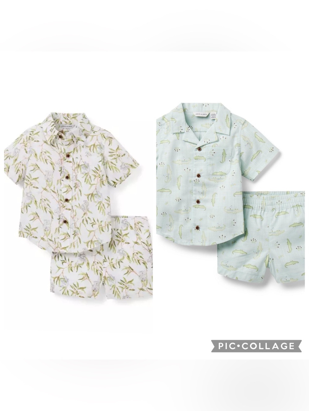 Janie and Jack baby boy matching set 6-12m